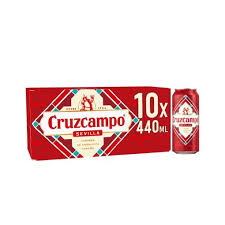 Cruzcampo Sevilla Lager Beer 10x440ml Cans