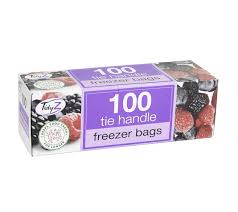 Tie Handle Freezer Bags 100 Pack