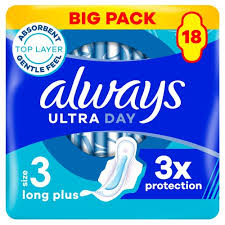 Always Ultra Sanitary Towels Day & Night (Size 3) with Wings