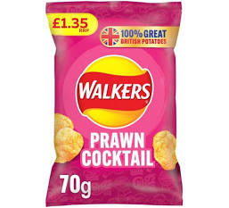 Walkers - Prawn Cocktail Crisps - 70g