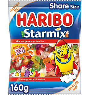 Haribo - Starmix - 154g Large Share Size Bag