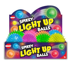 Flashing Spikey Ball in 6 Different Colours Flashing Spikey Ball - Blue