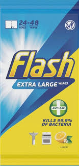 Flash Extra Large Wipes Lemon