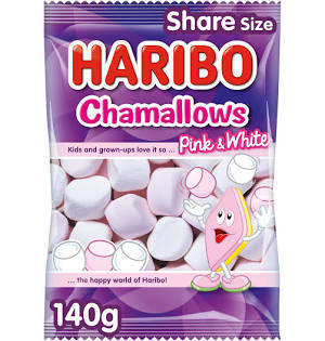 Haribo Chamallows 140g Pink & White