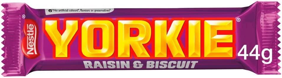 Yorkie Raisin Biscuit Chocolate Bar 44G