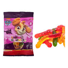 Paw Patrol Gummiz Worms Fruit Flavoured 70g