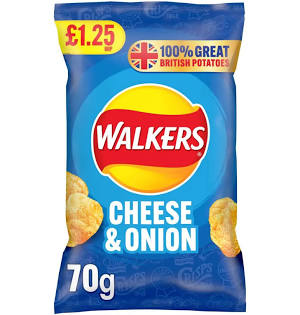Walkers - Cheese & Onion Crisps - 70g