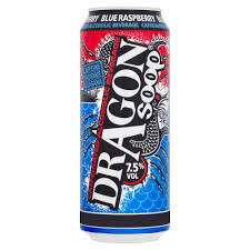 Dragon Soop Blue Raspberry, Caffeinated Alcoholic Beverage (500ml)