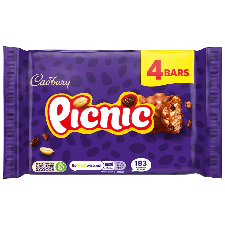Cadbury Picnic 4 Pack