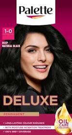 Palette Deluxe Permanent Hair Colour 1-0 Deep Natural Black