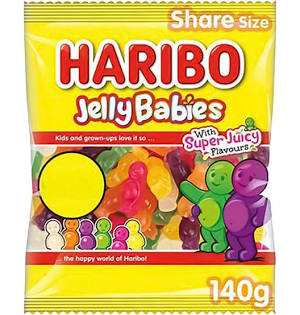 Haribo Jelly Babies Bags 140g