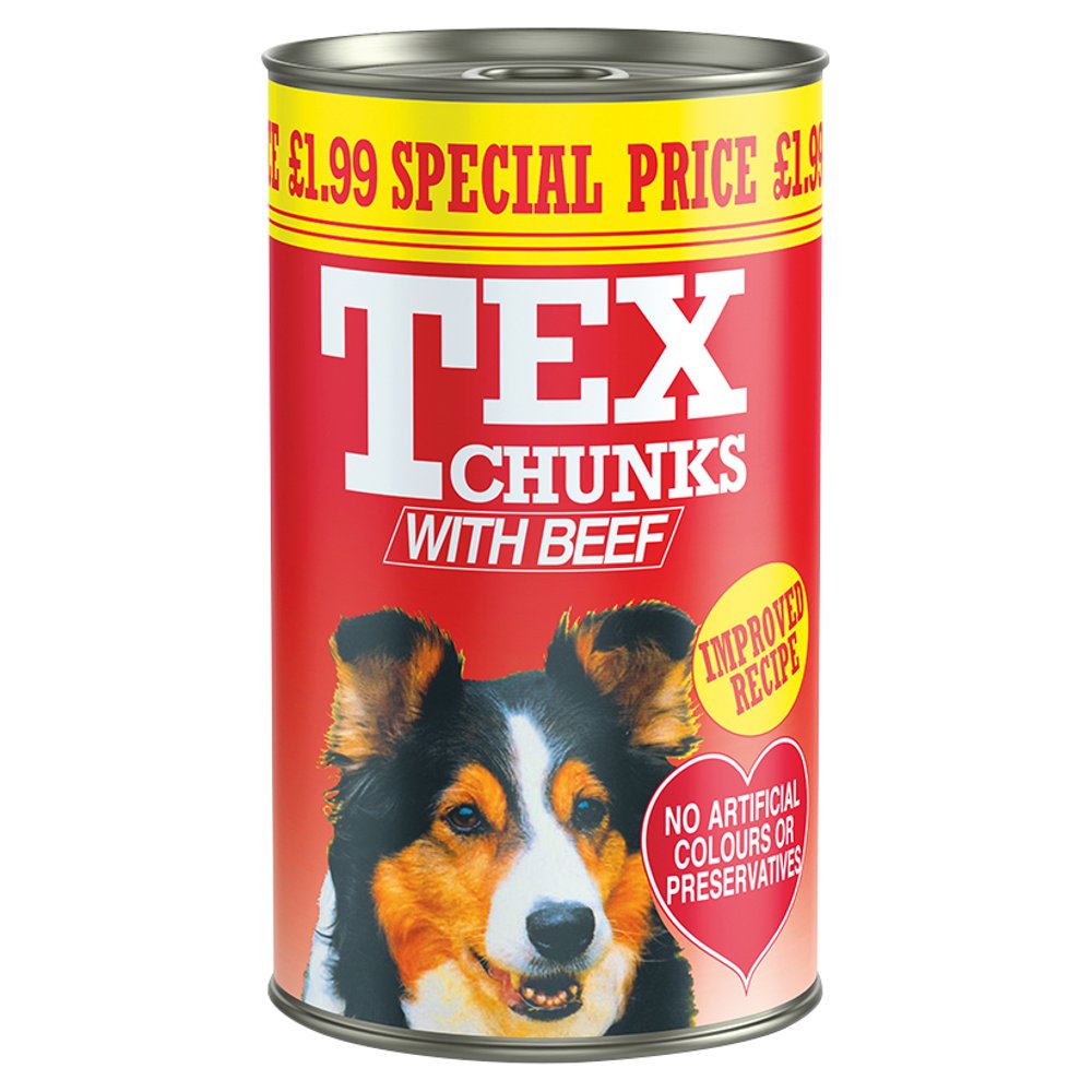 Tex Chunks Beef Dog Food (1.2kg)