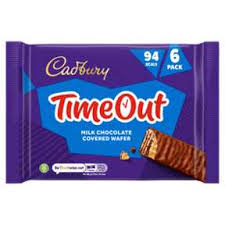 Cadbury - Timeout Chocolate Covered Wafer - 6x18g