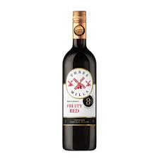 Three Mills 8 Premium Reserve British Made Fruity Red Wine 75cl Bottle