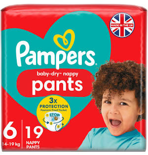 Pampers Baby-Dry Size 6-19 Nappies