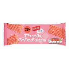 Jack's Pink Wafers 100g