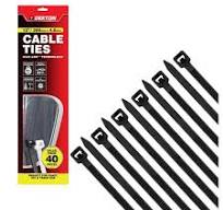 Dekton 60X White Cable Ties 200mm x 4.8mm Heavy Duty Zip Ties Self-Locking