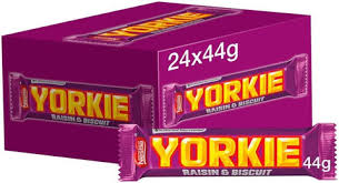 Yorkie Raisin Biscuit Chocolate Bar 44G