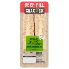 Snax On The Go Chunky Egg Mayo with Black Pepper