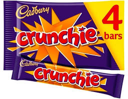 Cadbury Crunchie Chocolate Bars 4 Pack 104.4g