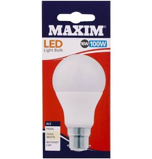 Maxim - LED Bayonet Light Bulb 100W - White
