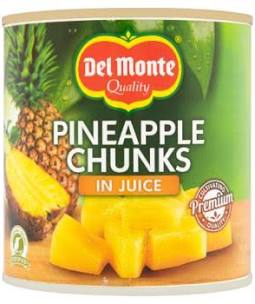Del Monte Pineapple Chunks in Juice (12 x 432g)