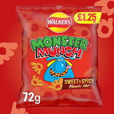 Walkers - Monster Munch Flamin' Hot Crisps - 72g