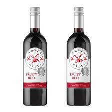 Three Mills 5% ABV British Made Fruity Red Wine | 75cl Bottle