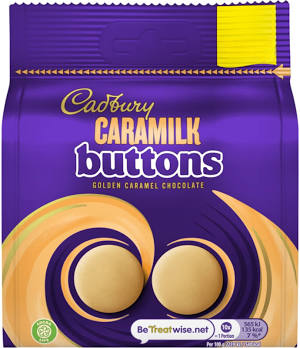 Caramilk Golden Caramel Buttons Chocolate Bag Cadbury
