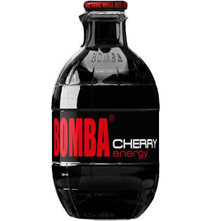 Bomba Cherry Energy Glass Grenade 250ml