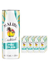 Malibu Pina Colada Pre-Mixed Can, 250 ml