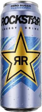 Rockstar Energy Zero Blueberry Flavour Energy Drink 500ml