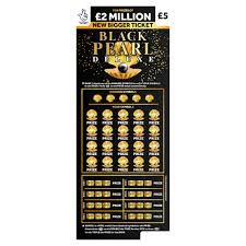 National Lottery Black Pearl Deluxe Scratch Card