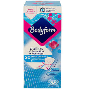 Bodyform Dailies V-Protection Long Liners Size 20