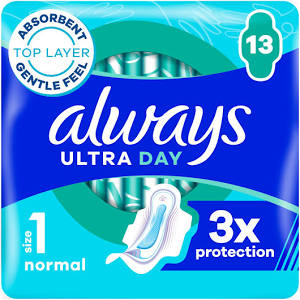 Always Ultra Sanitary Towels Normal (Size 1) with Wings
