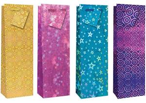 Tallon Holographic Gift Bottle Bag 120mm x 360mm