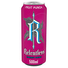 Relentless Fruit Punch Energy Drink, 500ml