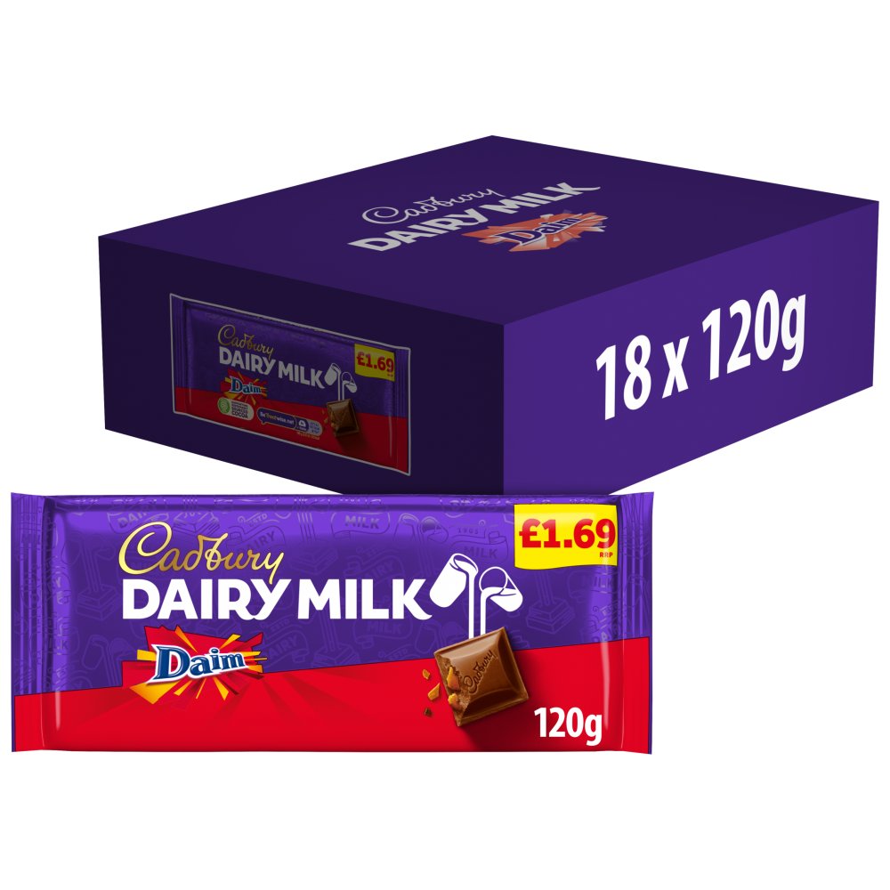 Cadbury Dairy Milk Daim Bar 120g