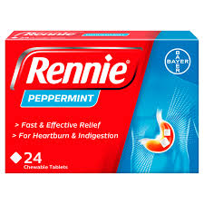 Rennie Peppermint 24 Tablets