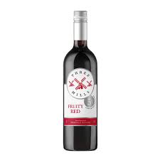 Three Mills 5% ABV British Made Fruity Red Wine | 75cl Bottle