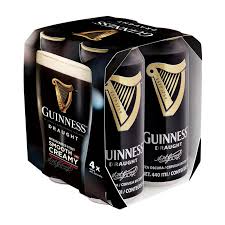 Guinness Draught Stout Beer (4 x 440ml)