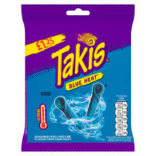 Takis - Blue Heat Chilli & Lime Flavour - 55g