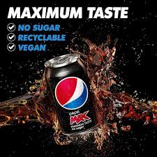 Pepsi - Max No Sugar Cola Cans - 6x330ml