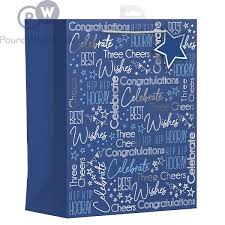 Giftmaker Male Blue Celebration Gift Bag XL