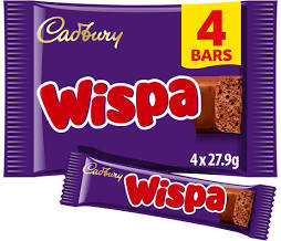 Cadbury Wispa Chocolate Bar (4 x 23.7g)