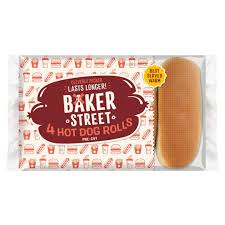 Arkay Hot Dog Rolls Sliced Long-life 4pk