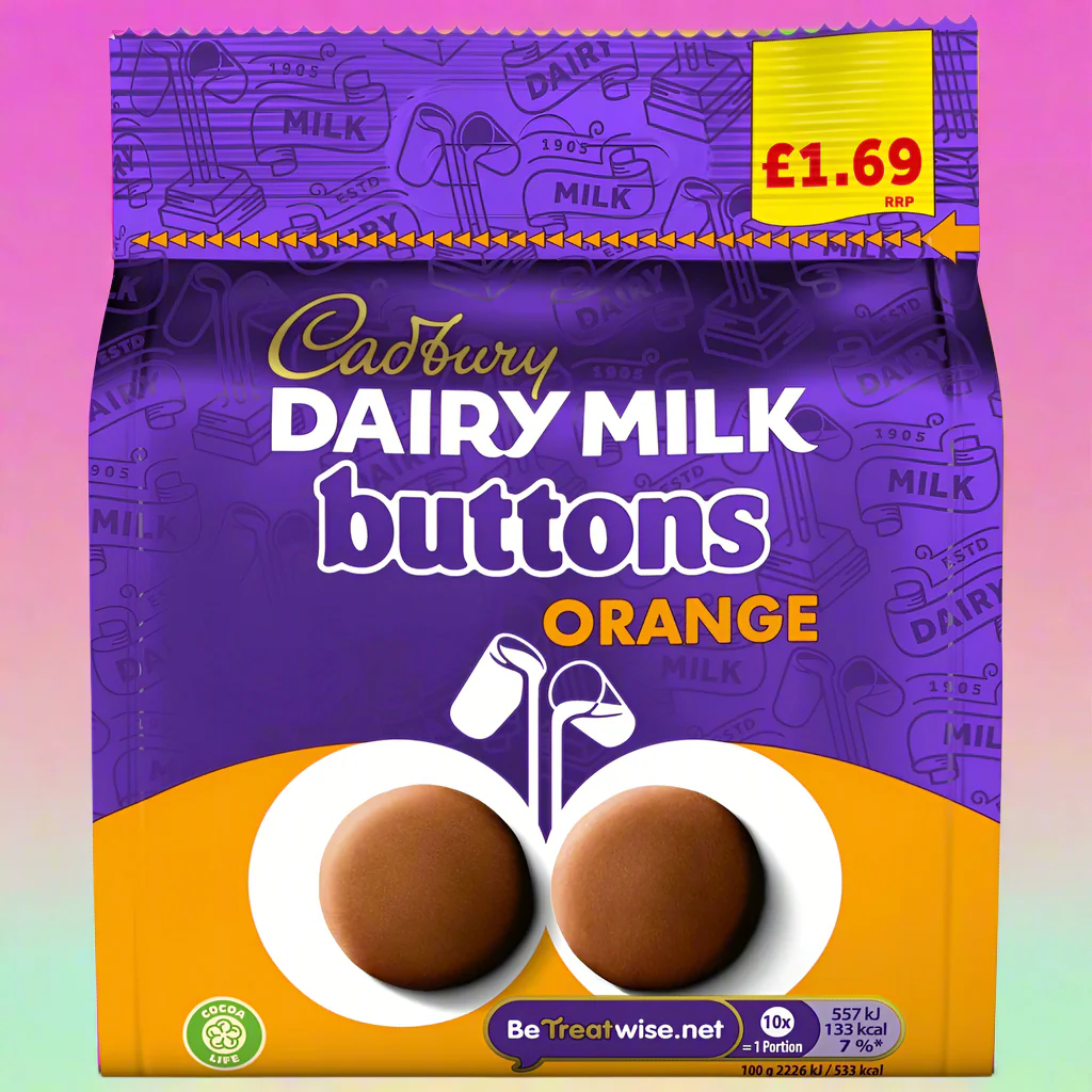 Cadbury Dairy Milk Orange Giant Buttons