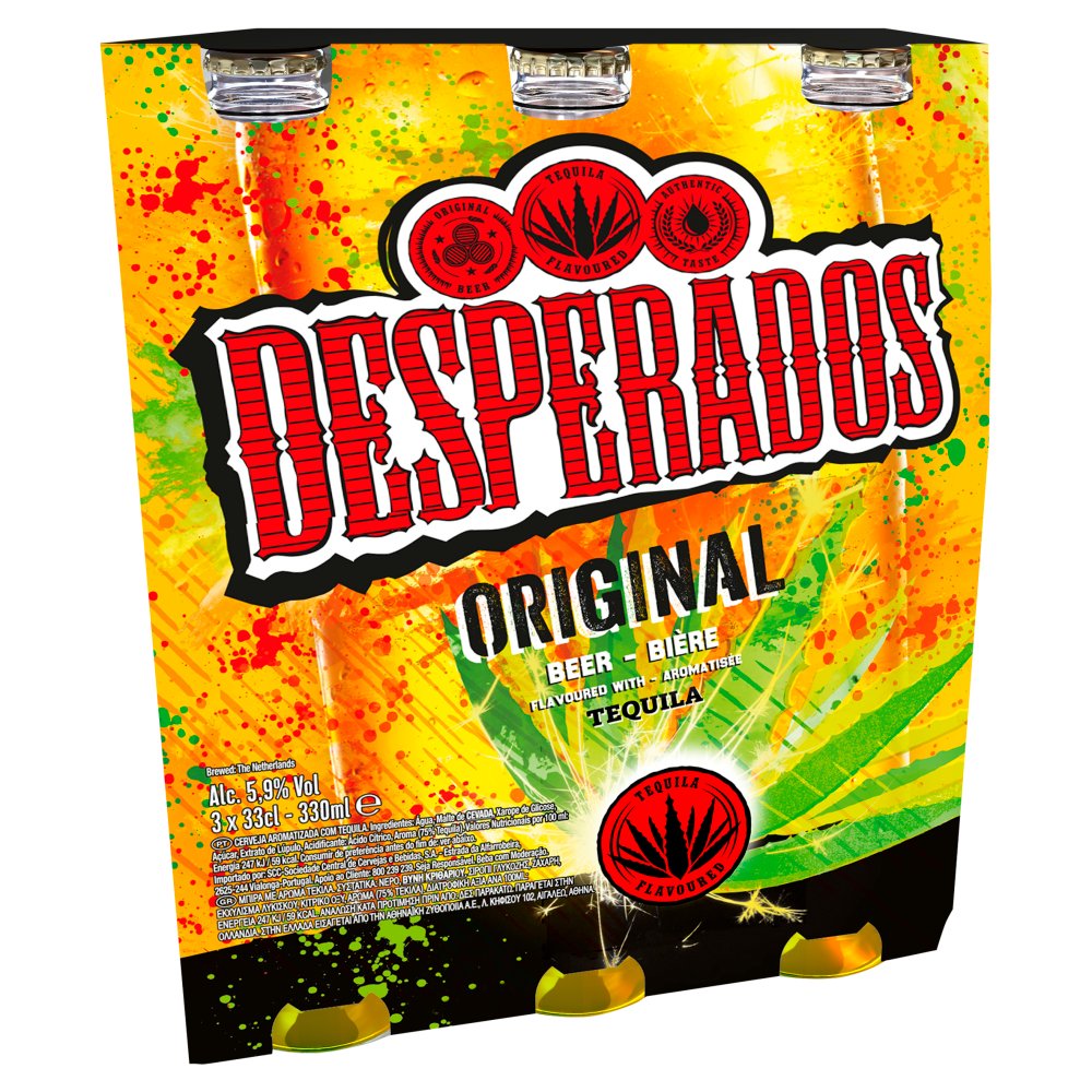 Desperados Tequila Beer, 3 x 330 ml
