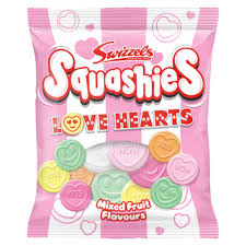 Swizzels Squashies Love Hearts Mixed Fruit Flavour (120g)