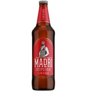 Madri Excepcional Lager Beer Bottle 660ml
